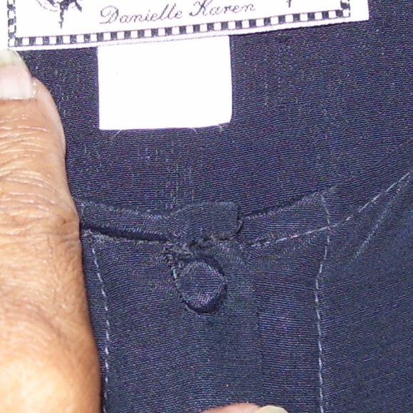 VTG NC 17 Danielle Karen Asymmetrical Black Dress - Picture 5 of 8